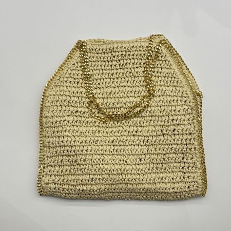 Borsa donna in paglia e camoscio