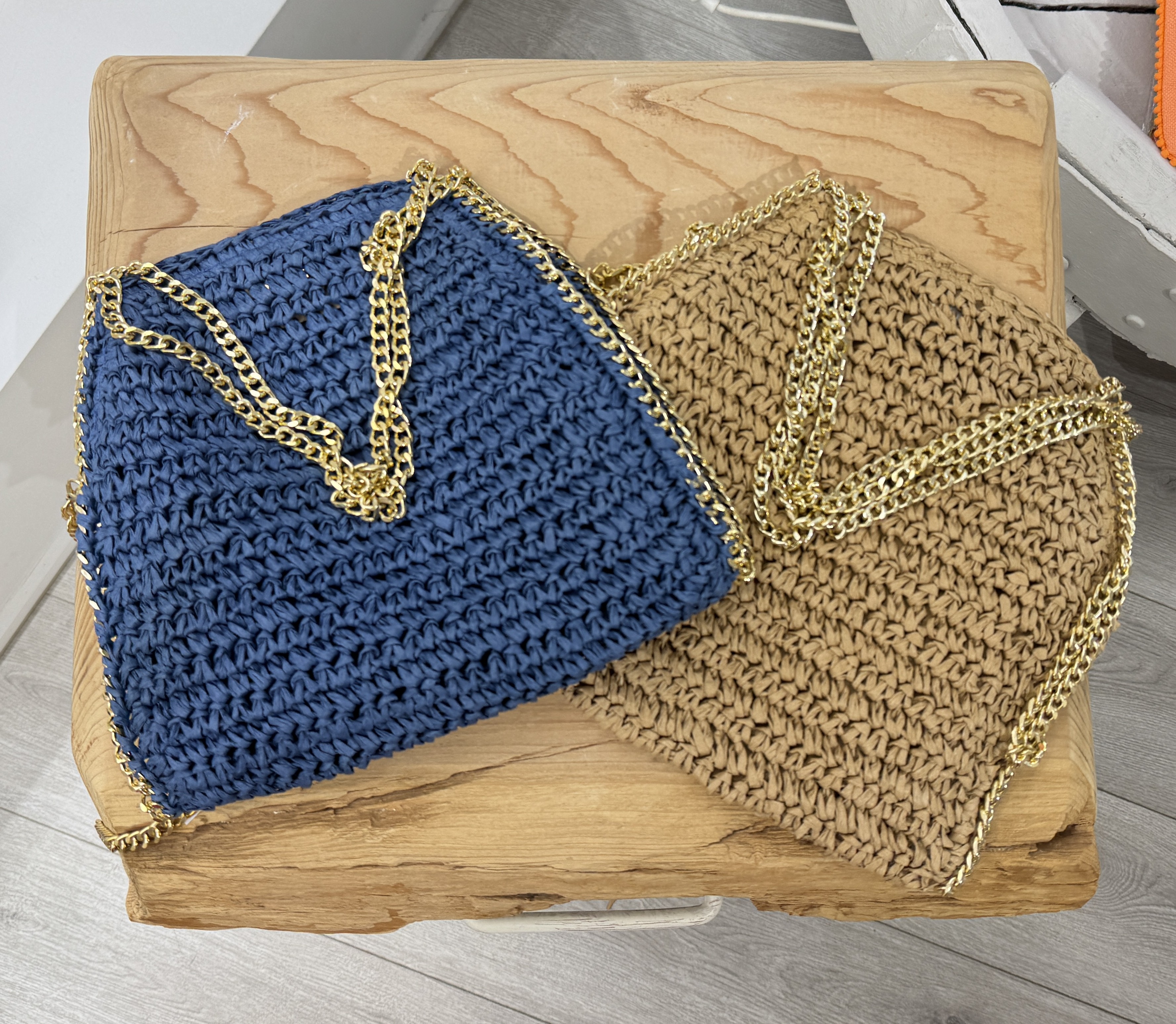 Pochette in paglia