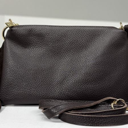 Borsetta rettangolare in vera pelle donna 