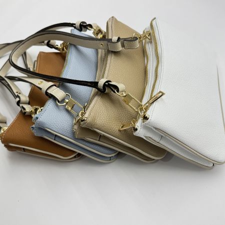 Structured leather bag