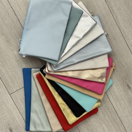 Pochette personalizzabili di stoffa da donna 